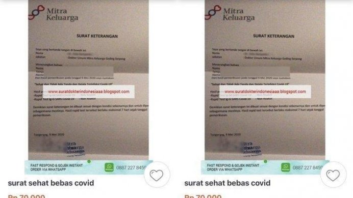 Surat Bebas